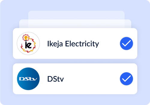 Bill payment interface